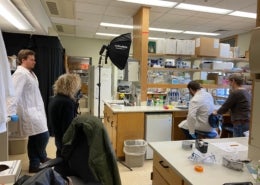 lab photo shoot